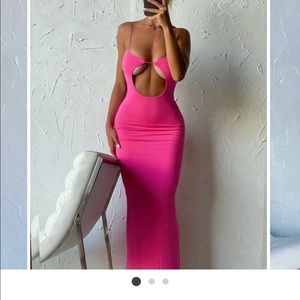 Outcast pink cut out maxi NWT